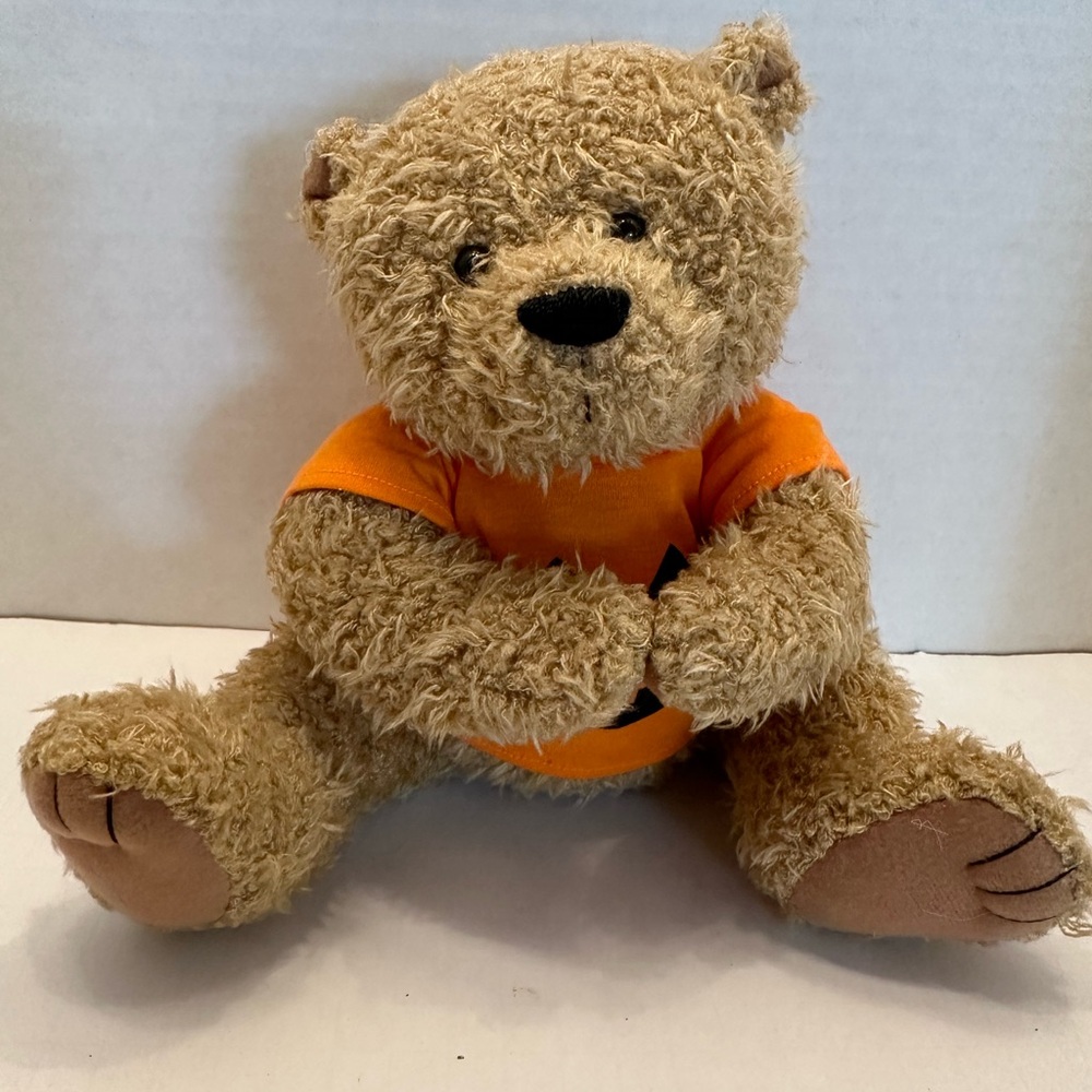Halloween Teddy Bear Plush Pumpkin T Shirt Stuffed Animal Halloween Toy Decor